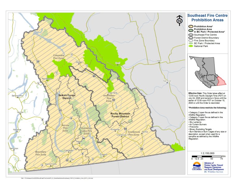 Southeast Fire Centre to implement fire restrictions