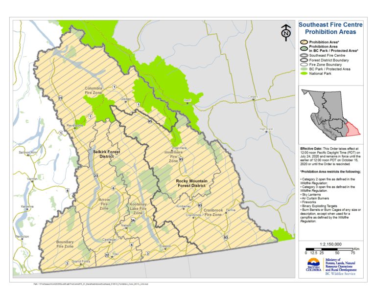 Southeast Fire Centre to implement fire restrictions
