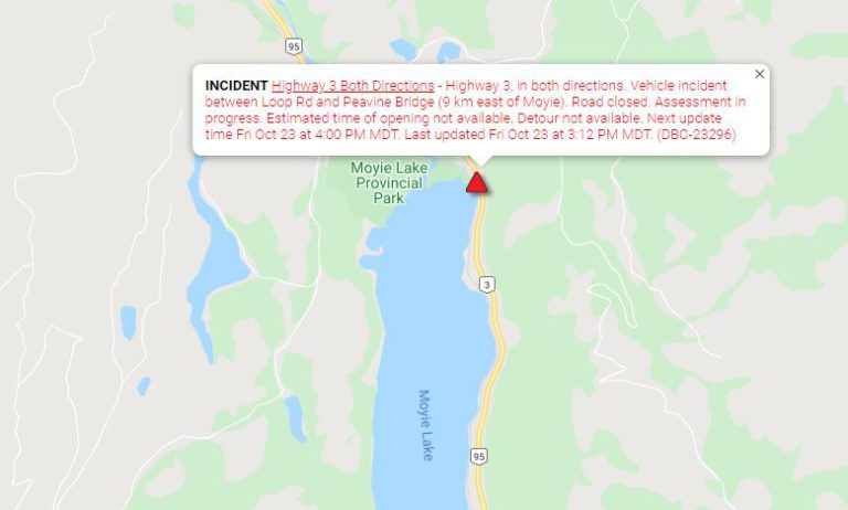 Vehicle accident causes Highway 3/95 closure