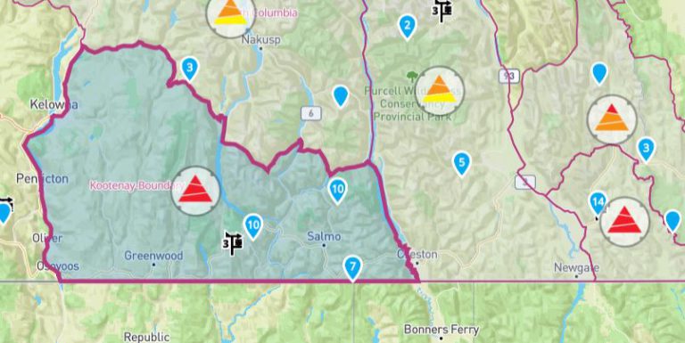 High risk avalanche activity in Kootenay Boundary