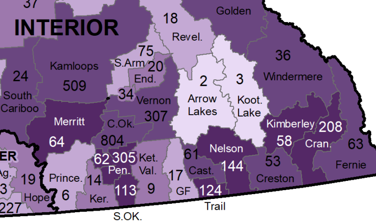 New COVID cases in Creston ebbing