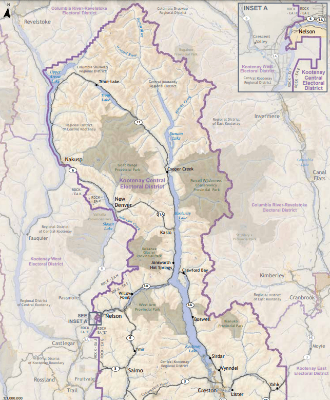 Name changed proposed for Nelson-Creston riding