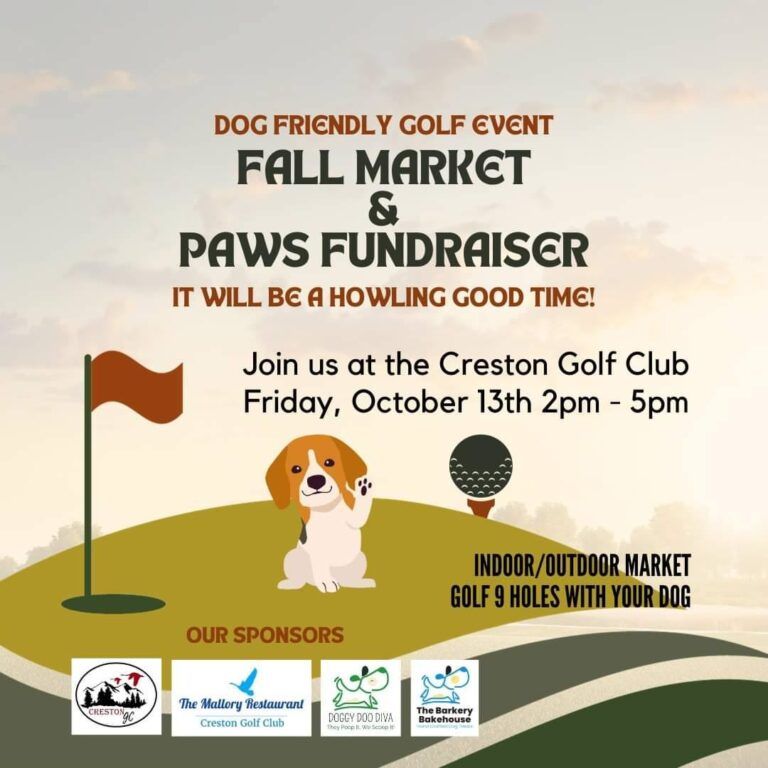 Golf with your dog in Creston on Friday