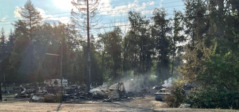 Yahk home burns down