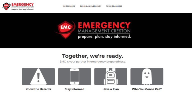 Town of Creston Launches New Emergency Management Website