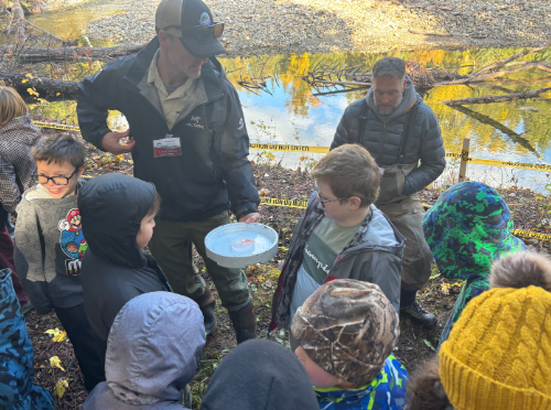 Creston community celebrates the release of Kokanee Salmon eggs into the Kootenay Lake