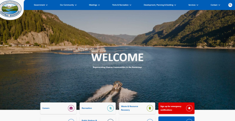 RDCK launches new look website